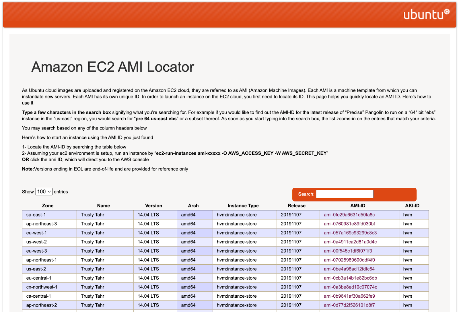 amazon ec2 ami locator