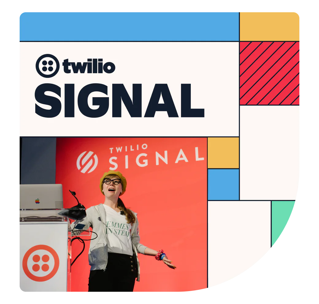 Speaker presenting at Twilio Signal Speaker presenting at Twilio Signal