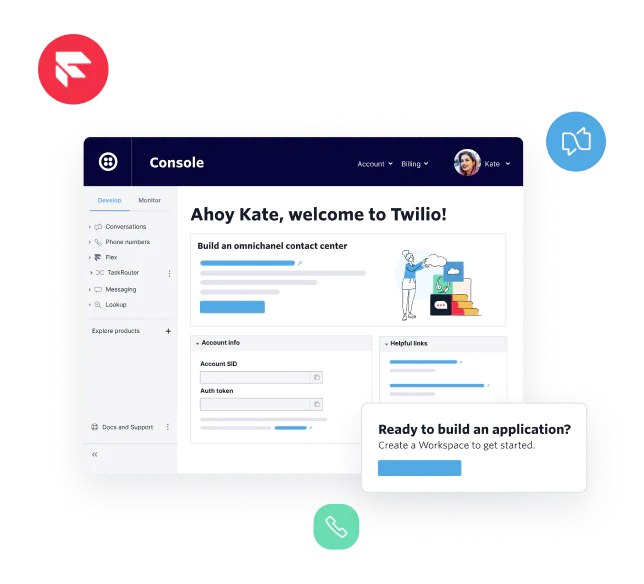Personalized Twilio console 