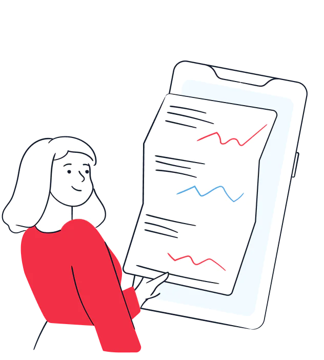 A healthcare professional reviews patient data.