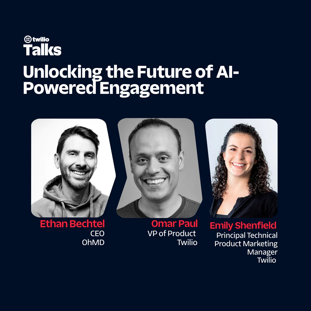 Three speakers discussing AI engagement