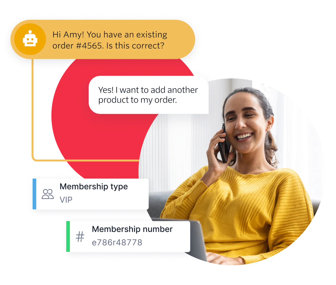 Twilio’s modern Interactive Voice Response(IVR) answering to a customer requesting an order modification.
