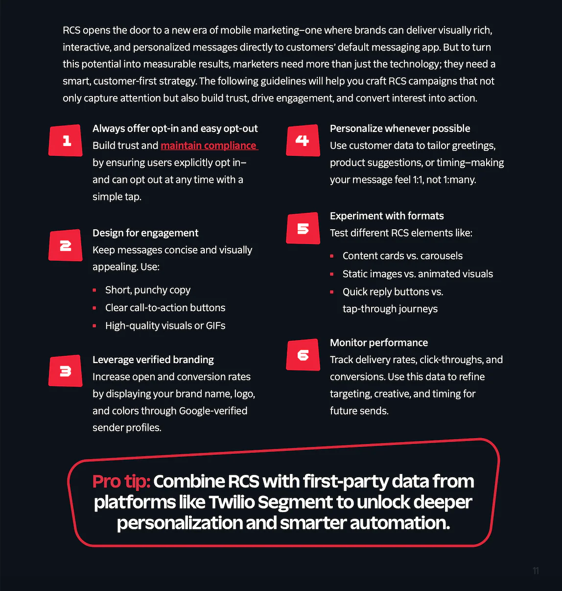 Tips for creating engaging and compliant RCS campaigns to enhance customer interactions.