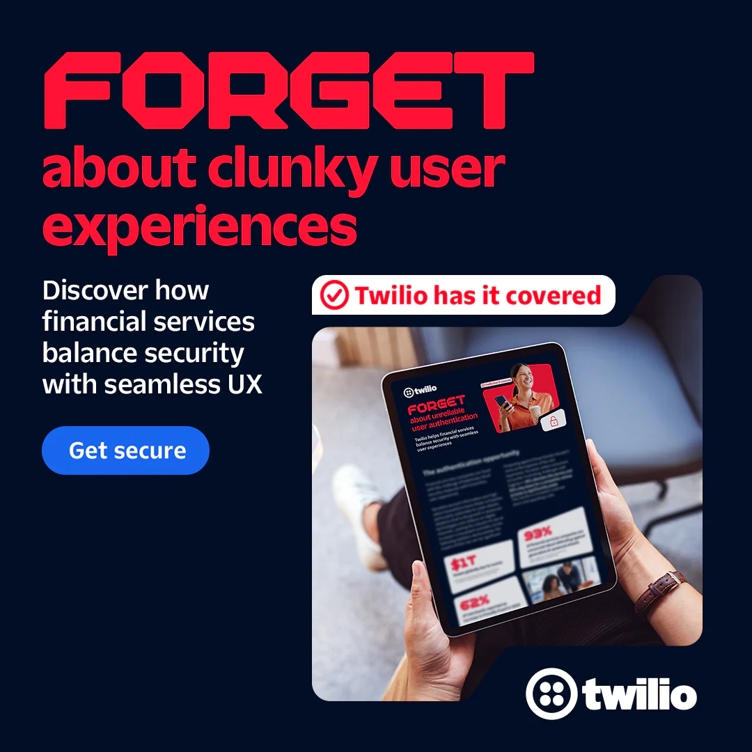 Icon of a group of people communicating Web seminar on debunking myths in financial services with Adam Elboim and Charles Kirk, hosted by Twilio.
