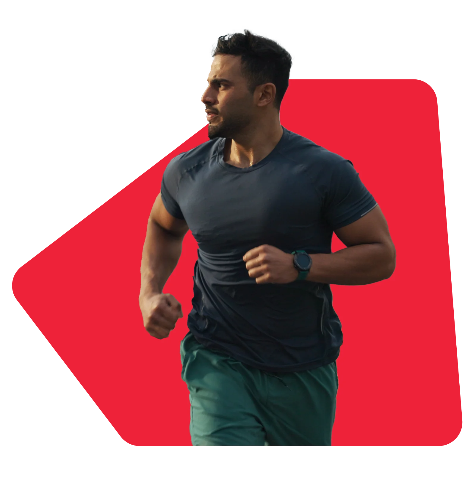 Brands providing customer engagement Runner, road or man for fitness in training, sport or exercise goals for marathon competition. Indian athlete, wellness or running challenge in cape town race in progress, city street or health body.
