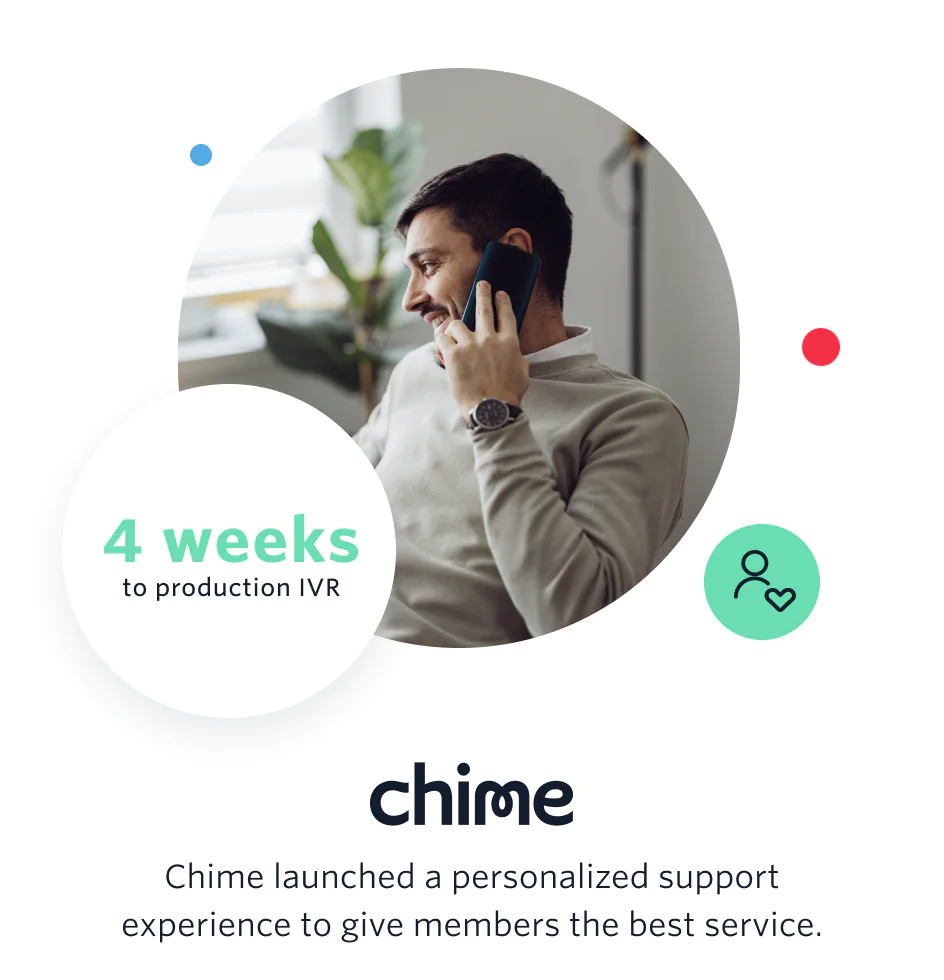 Chime launched a personalized support IVR in 4 weeks to give members the best service.