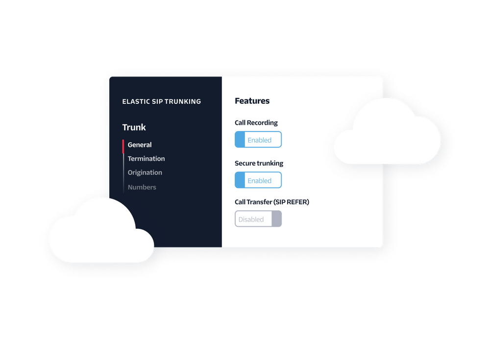 Elastic SIP Trunking is equipped with flexible features Elastic SIP Trunking is equipped with flexible features