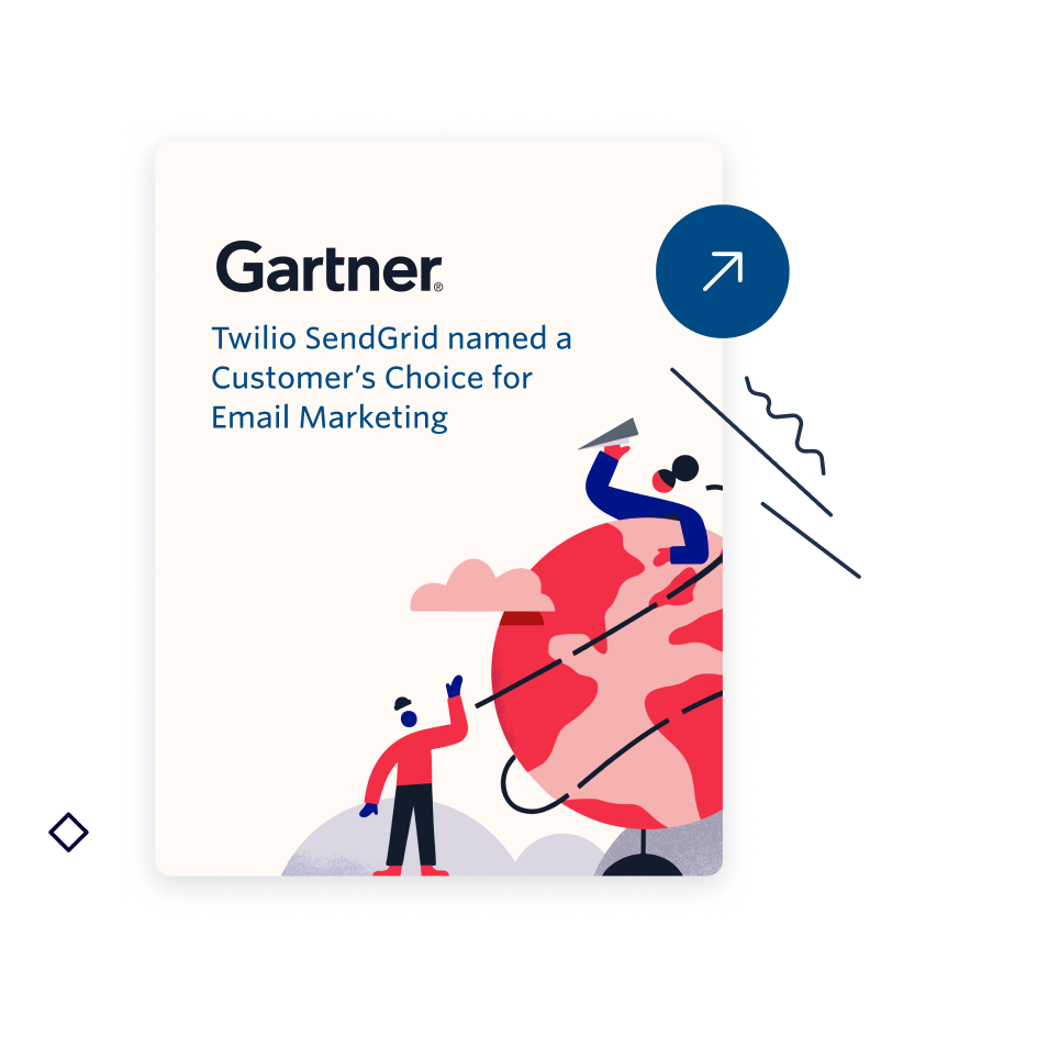 Gartner Report: Twilio SendGrid named a Customer's Choice for Email Marketing Gartner Report: Twilio SendGrid named a Customer's Choice for Email Marketing