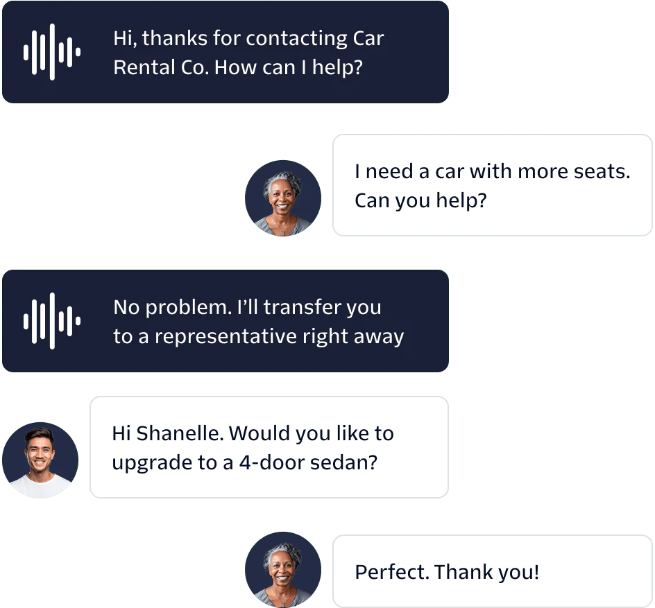 Use IVR to start the conversation before handing off to a live representative.