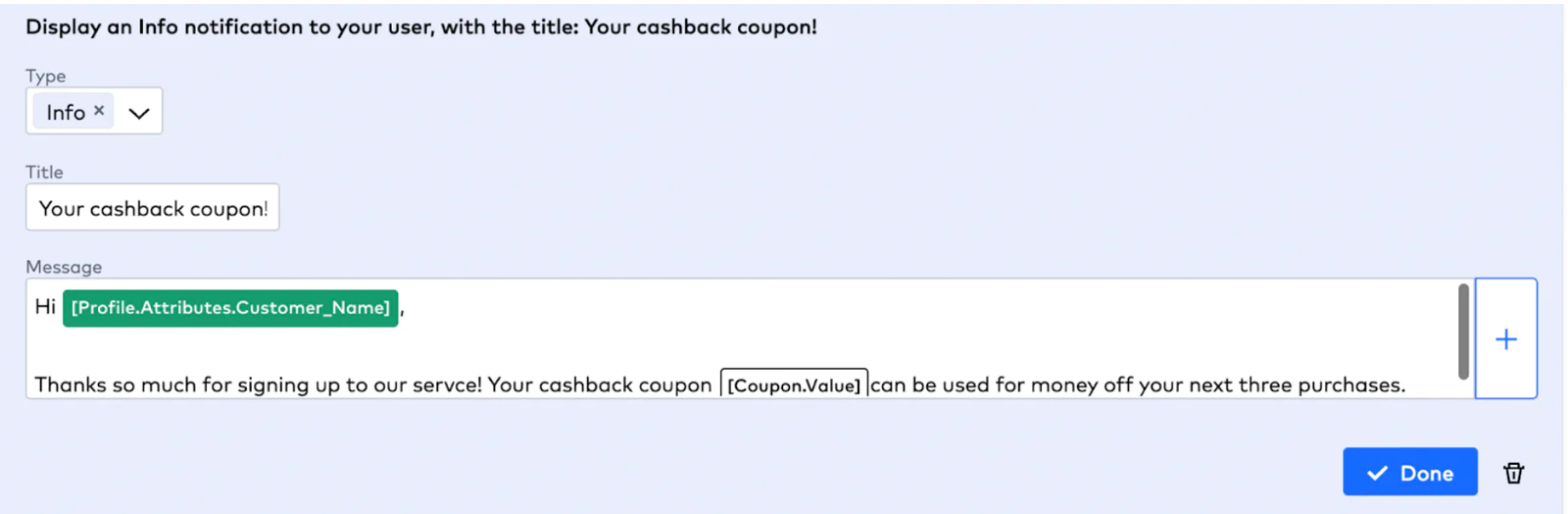 Talon.One Engagement Example