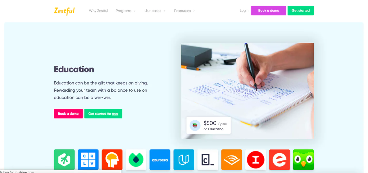 Zestful landing page