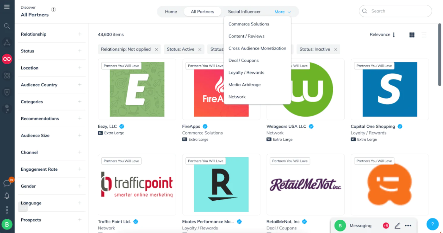 Browse partner collections