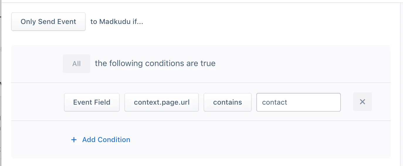 Segment destination filters