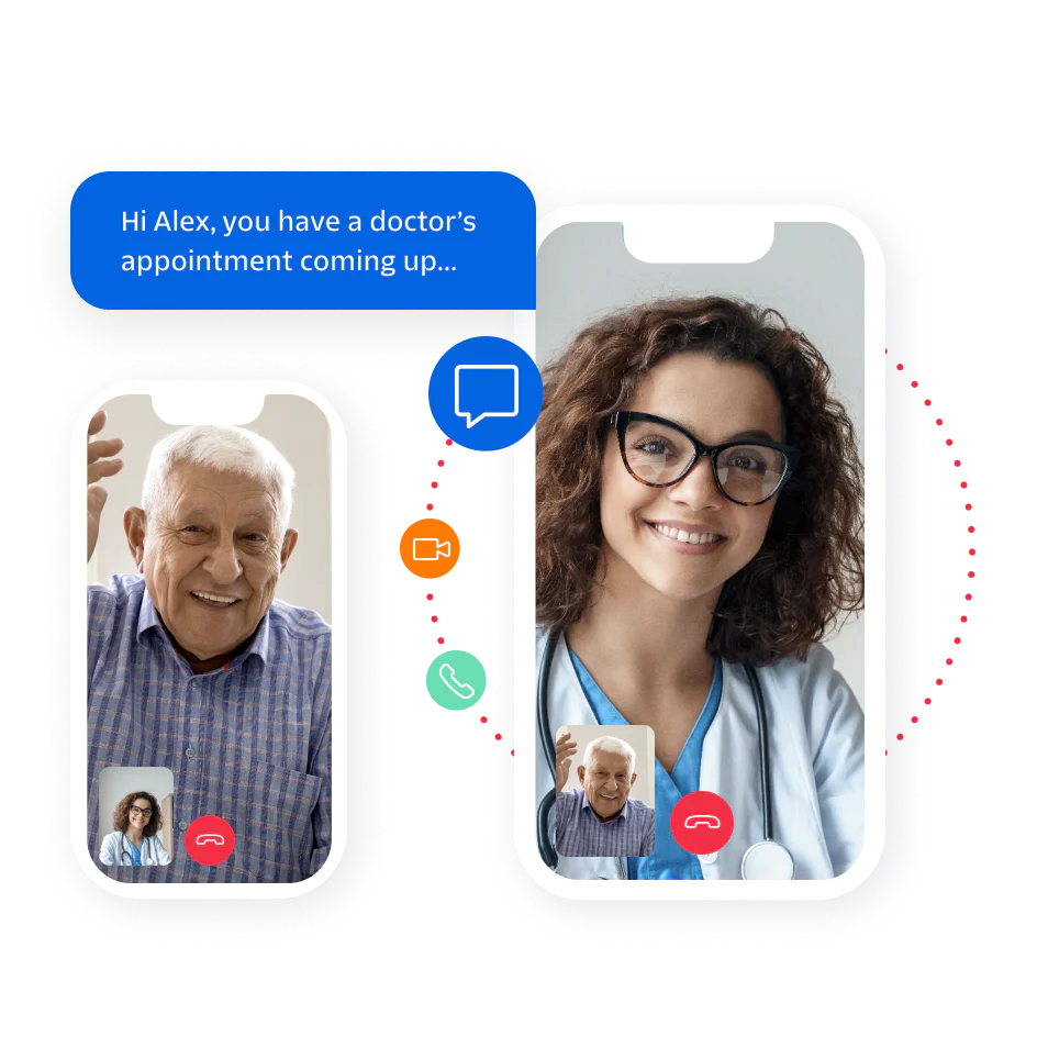 Twilio helps providers offer patient care remotely and at scale. Now, you can connect with patients virtually over video chat, phone call, or SMS.