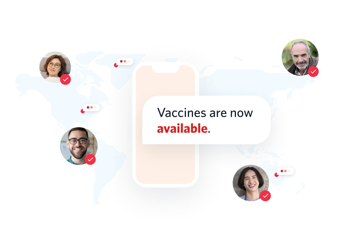 Use digital communications to roll out the covid-19 vaccine efficiently and equitably.
