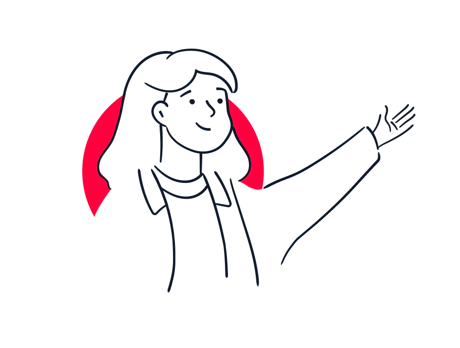 Twilio support woman illustration