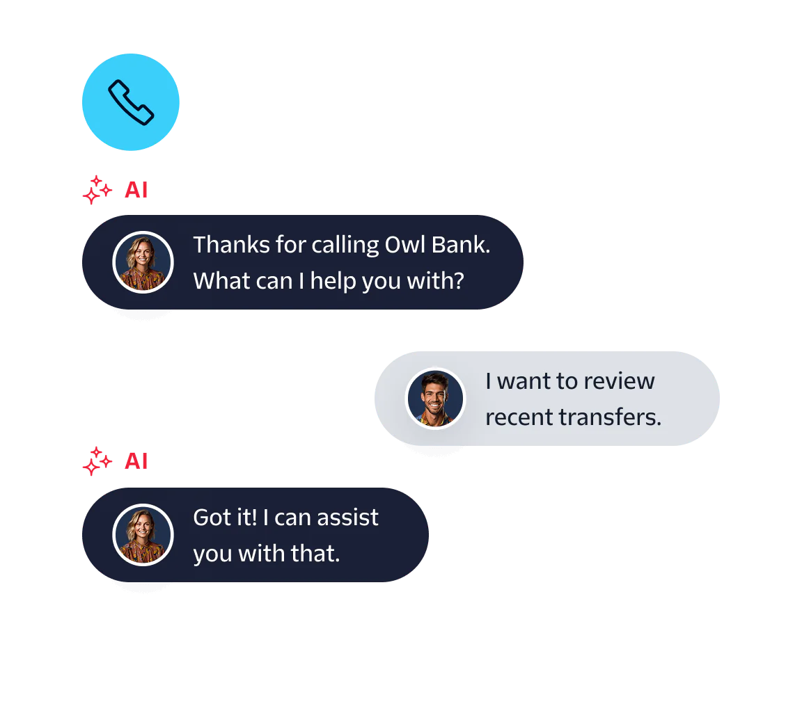 Smiling couple looking at phone with various communication icons overlayed.