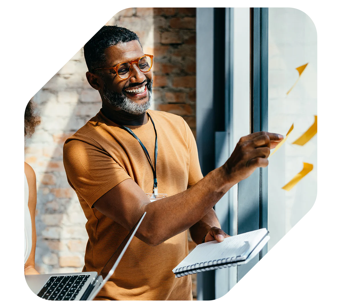 smiling man