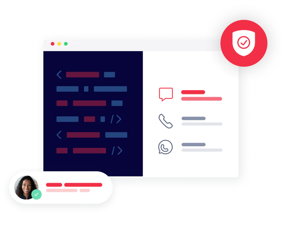 UI showing data privacy and security keeping customers secure on the Twilio communications platform and Segment Customer Data Platform.