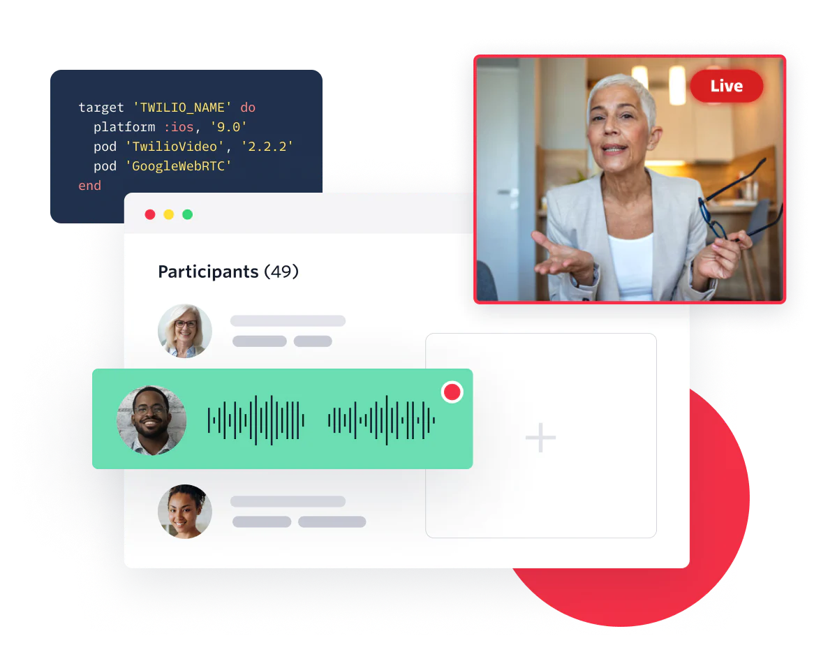 Embed voice and video calls in your application