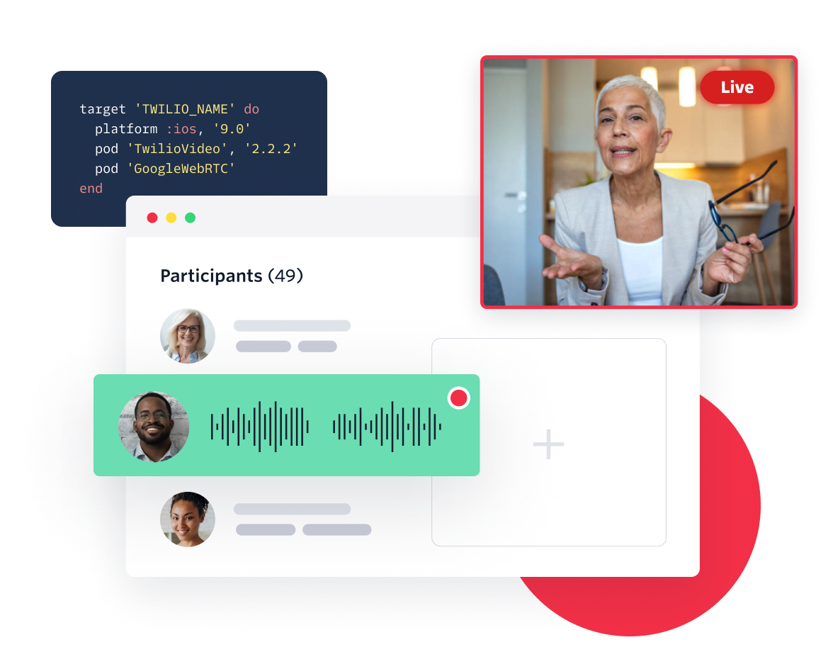 Embed voice and video calls in your application