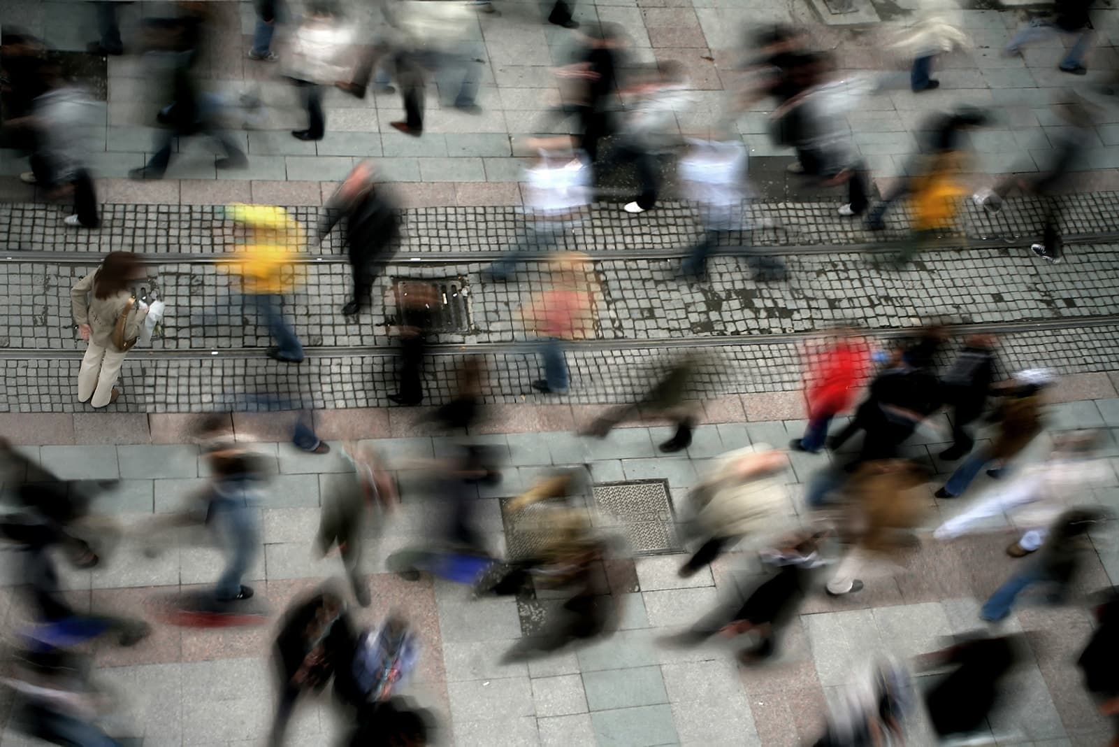 Pedestrians on the street