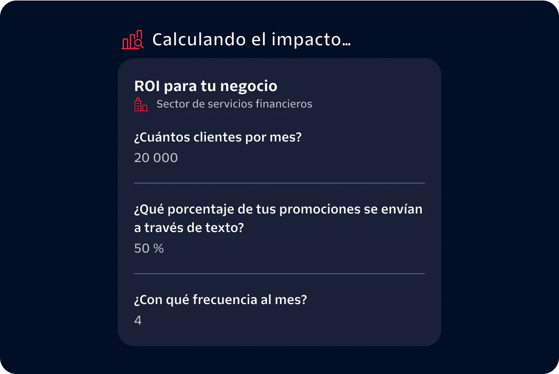 ROI Calculation for Financial Services Business ROI calculation tool for financial services with monthly customers, promo percentage, and frequency data.