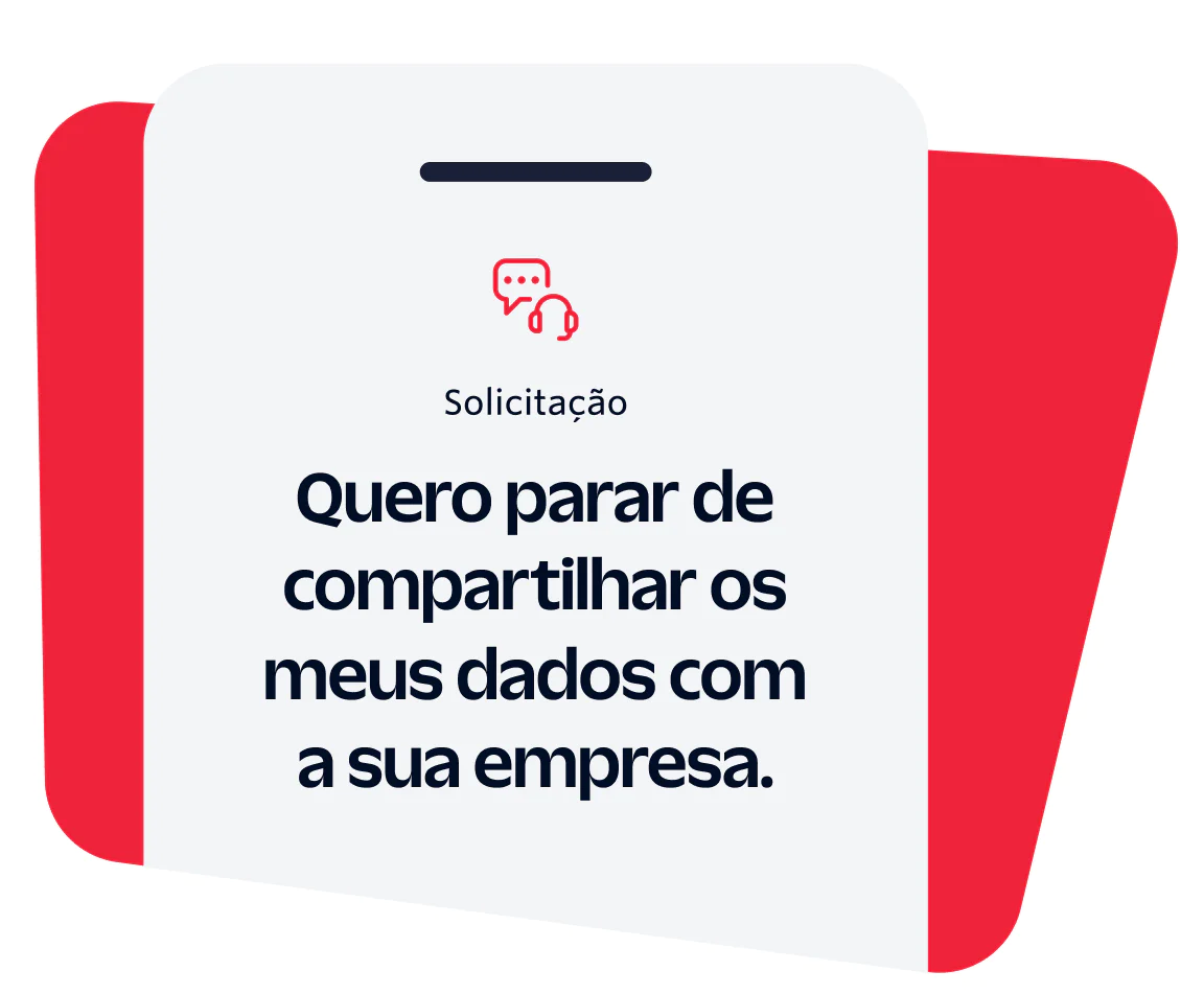 Data Privacy Request Notice Notice to stop sharing personal data with the company.