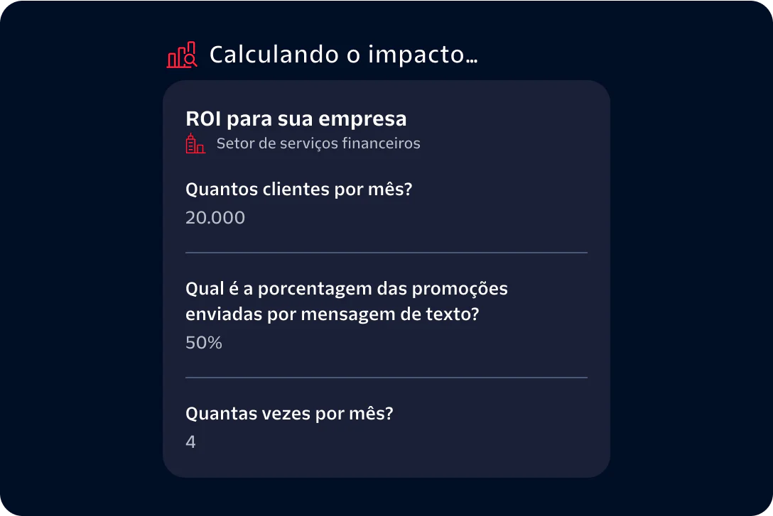 ROI Calculation for Financial Services Business ROI calculation tool for financial services with monthly customers, promo percentage, and frequency data.