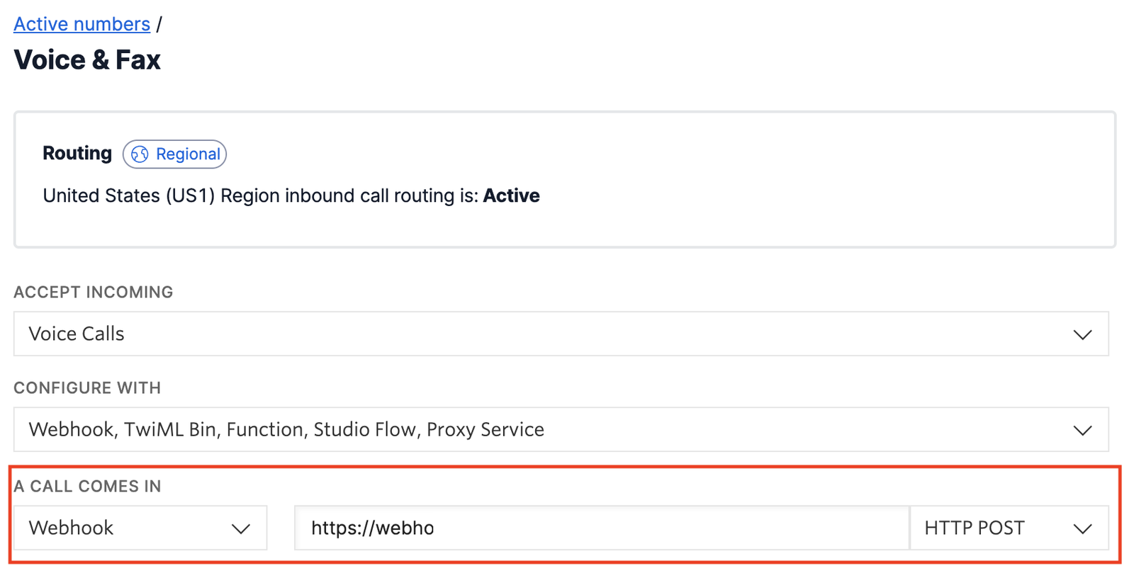 Twilio Studio Configure Twilio Flow Webhook for Call Manually.