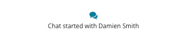 Chat started with Damien Smith.