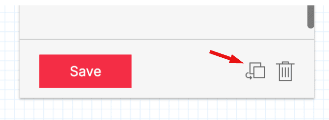 Duplicate icon in the Inspector Panel.