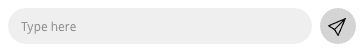 Text input field with send button in Twilio Flex interface.