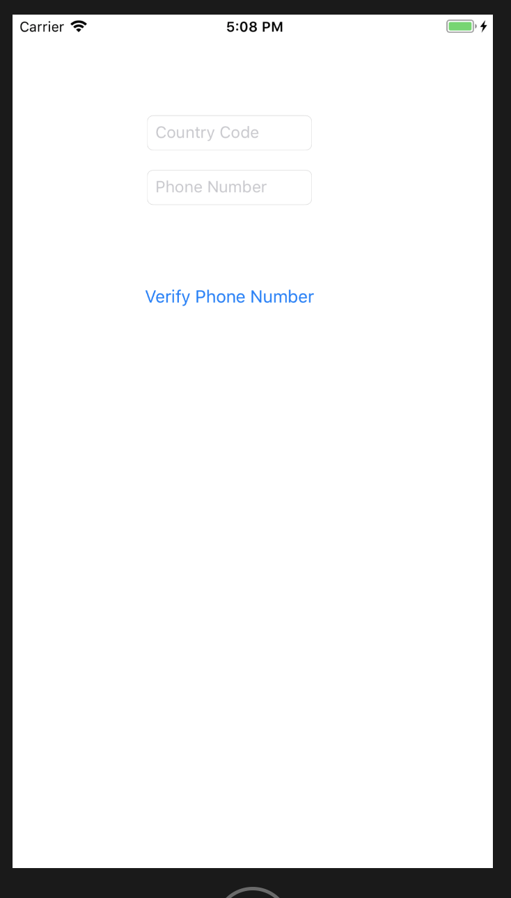 verify start screen