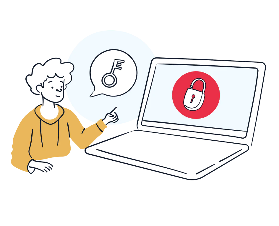 Illustration of secure communications and data. Illustration of secure communications and data.