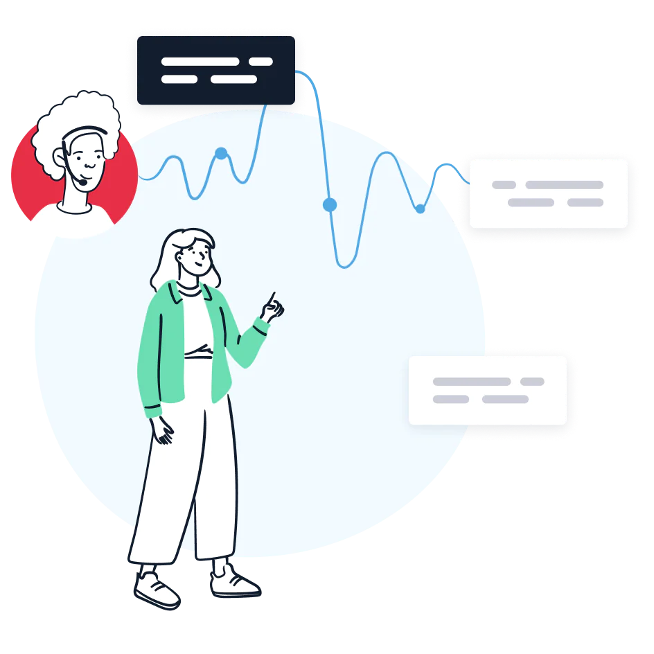 Illustration of a Twilio expert providing guidance and support. Illustration of a Twilio expert providing guidance and support.